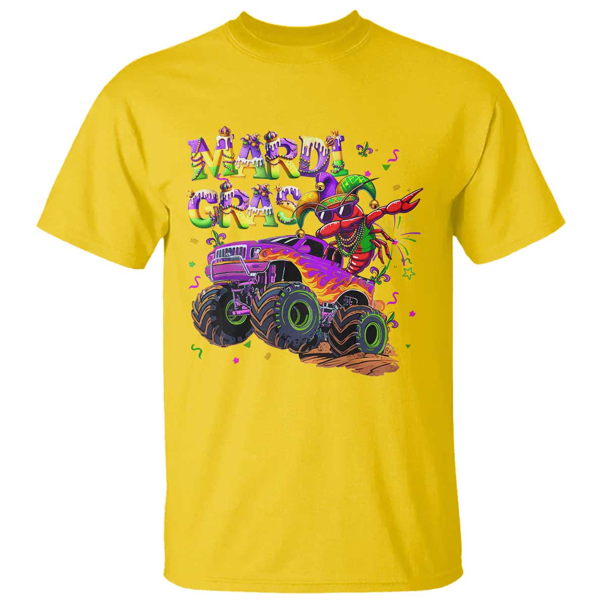 mardi-gras-t-shirt-dabbing-crawfish-monster-truck