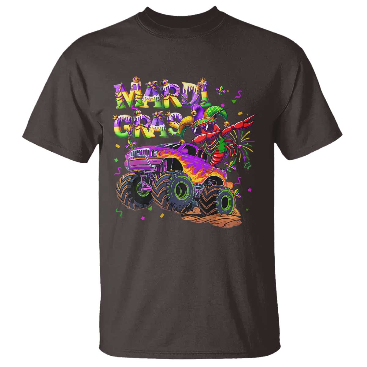 mardi-gras-t-shirt-dabbing-crawfish-monster-truck