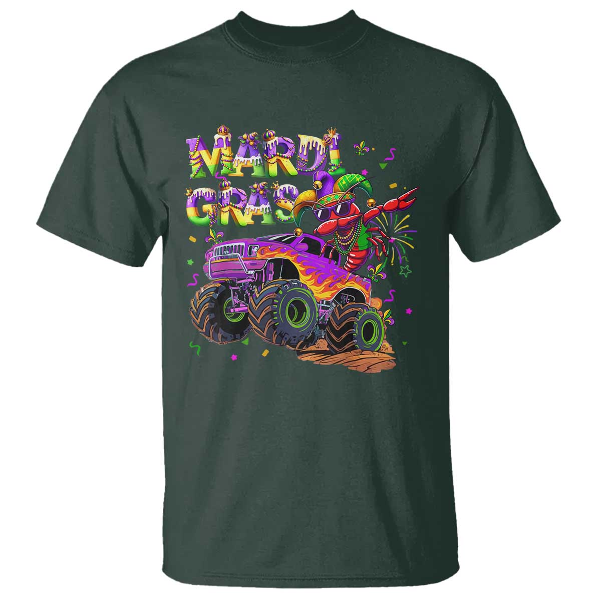 mardi-gras-t-shirt-dabbing-crawfish-monster-truck