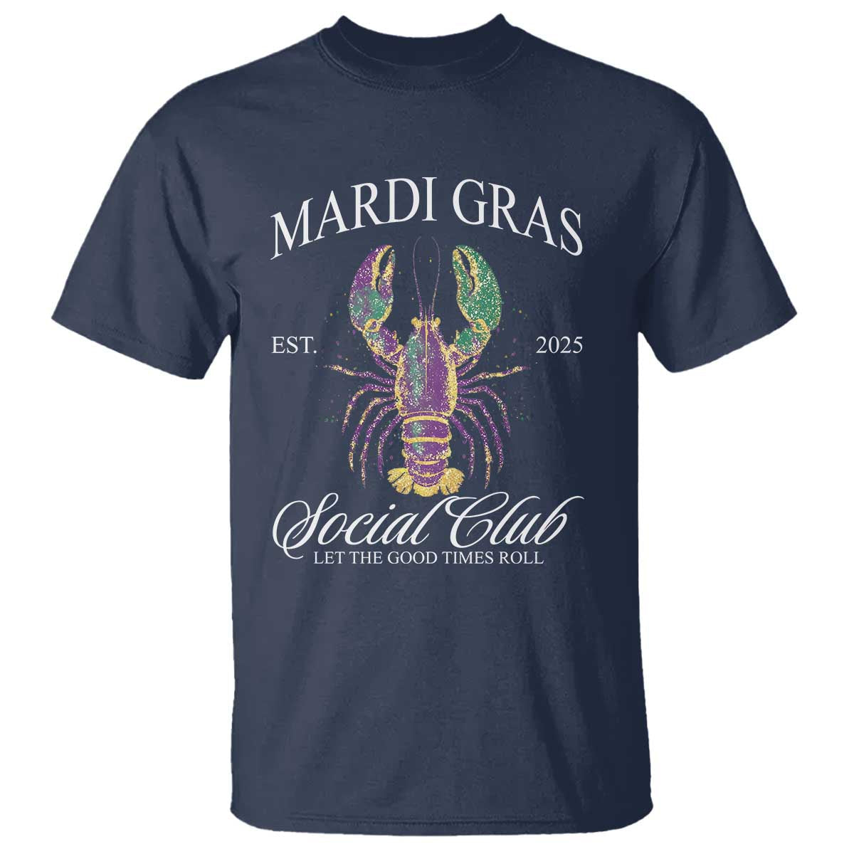 mardi-gras-t-shirt-the-carnival-social-club-louisiana-crawfish-glitter-print