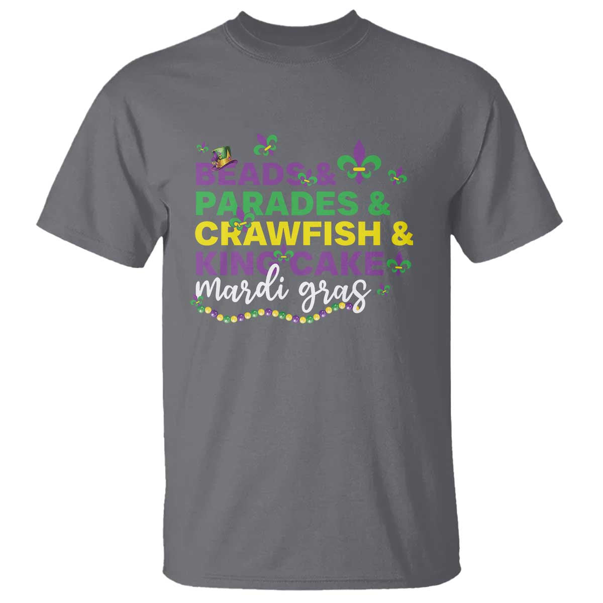 beads-parades-crawfish-king-cake-mardi-gras-t-shirt