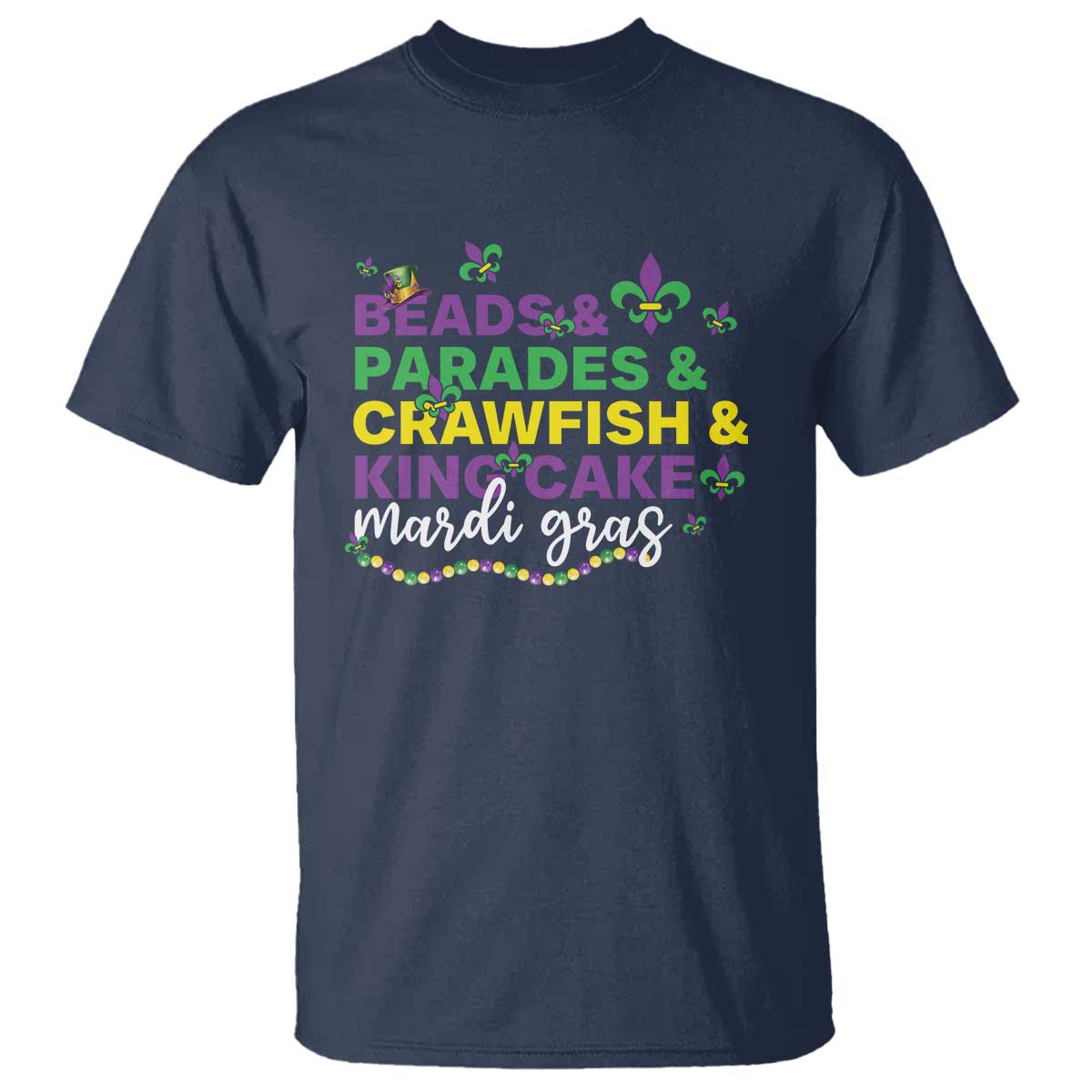 beads-parades-crawfish-king-cake-mardi-gras-t-shirt