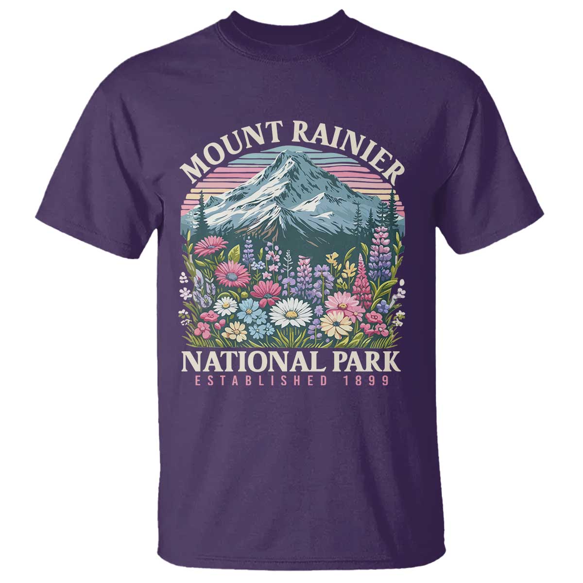 mount-rainier-national-park-t-shirt-retro-vintage-wildflowers