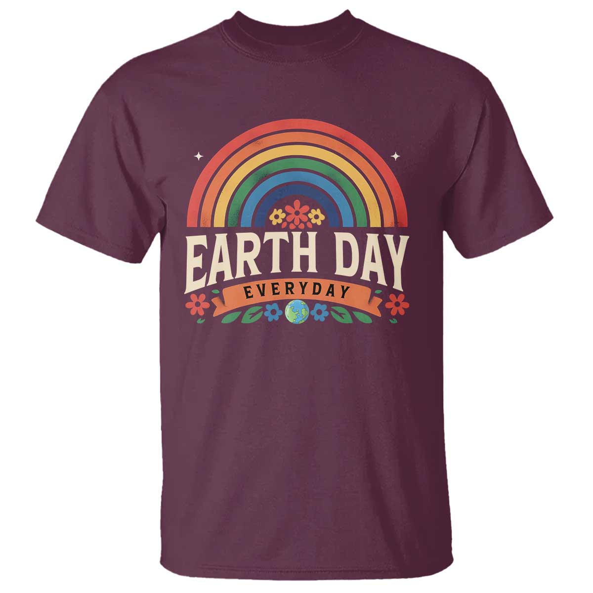 earth-day-t-shirt-everyday-retro-rainbow