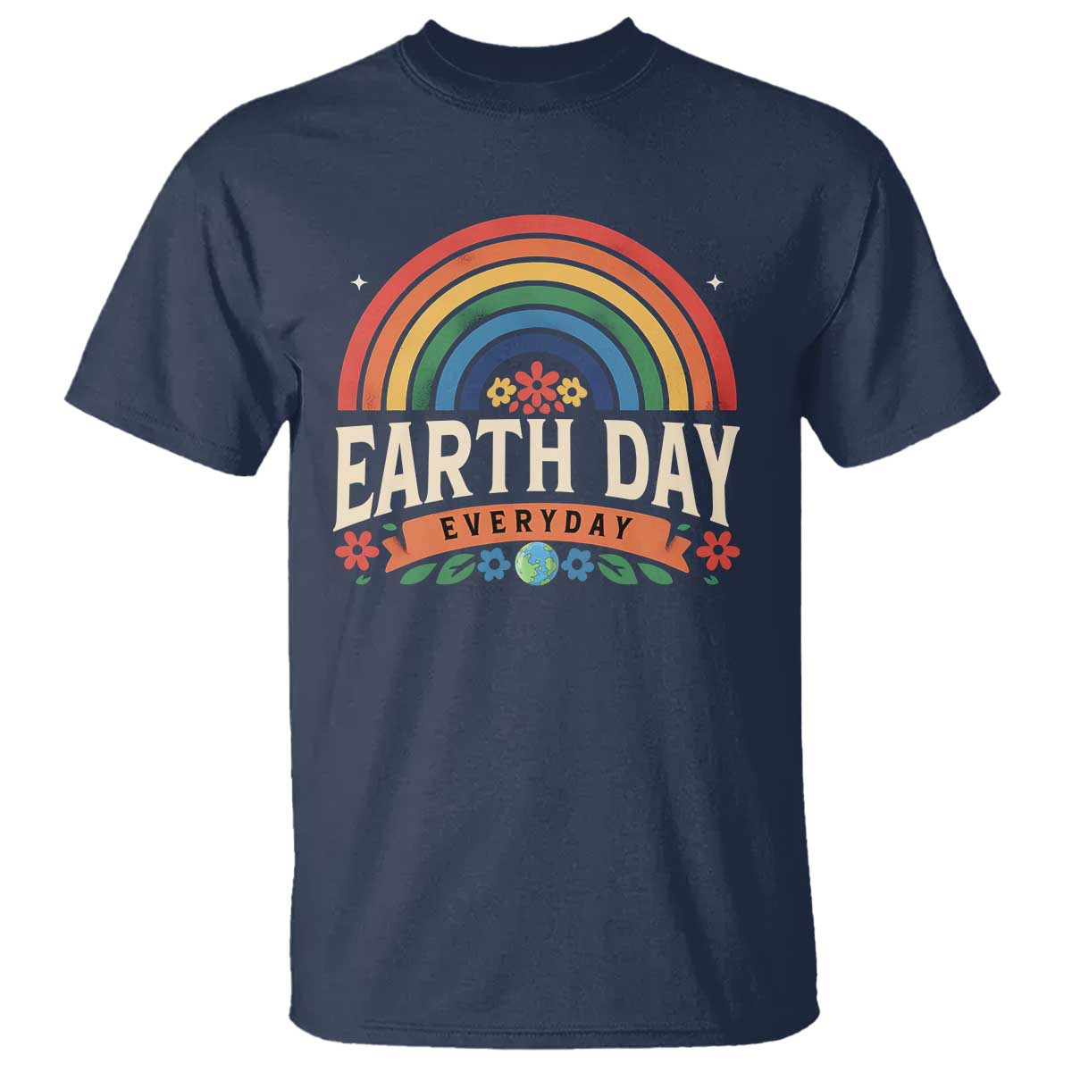 earth-day-t-shirt-everyday-retro-rainbow