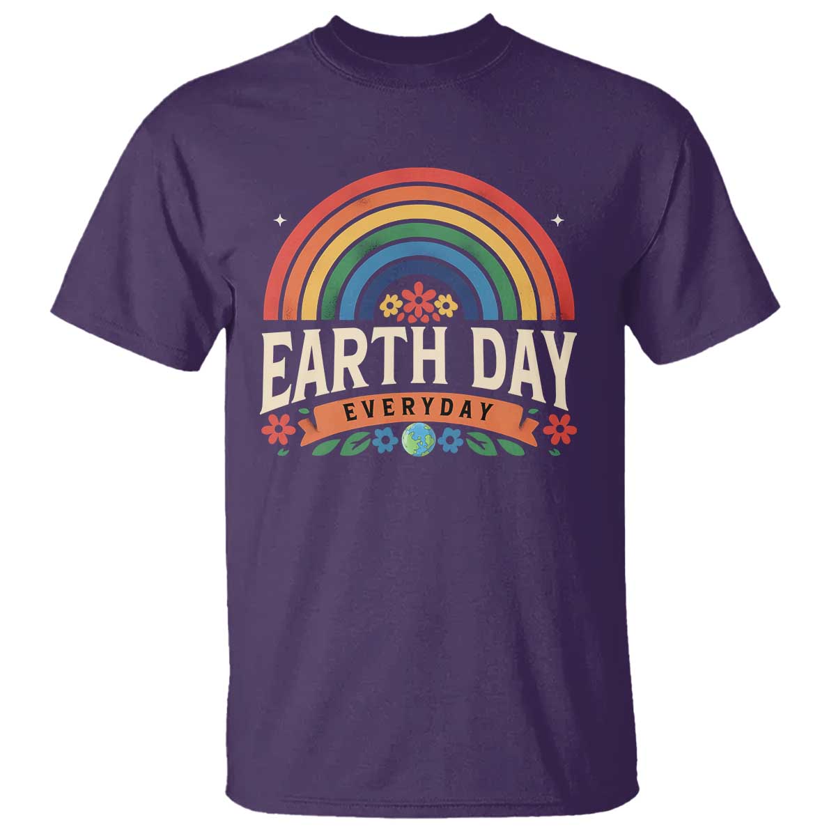 earth-day-t-shirt-everyday-retro-rainbow