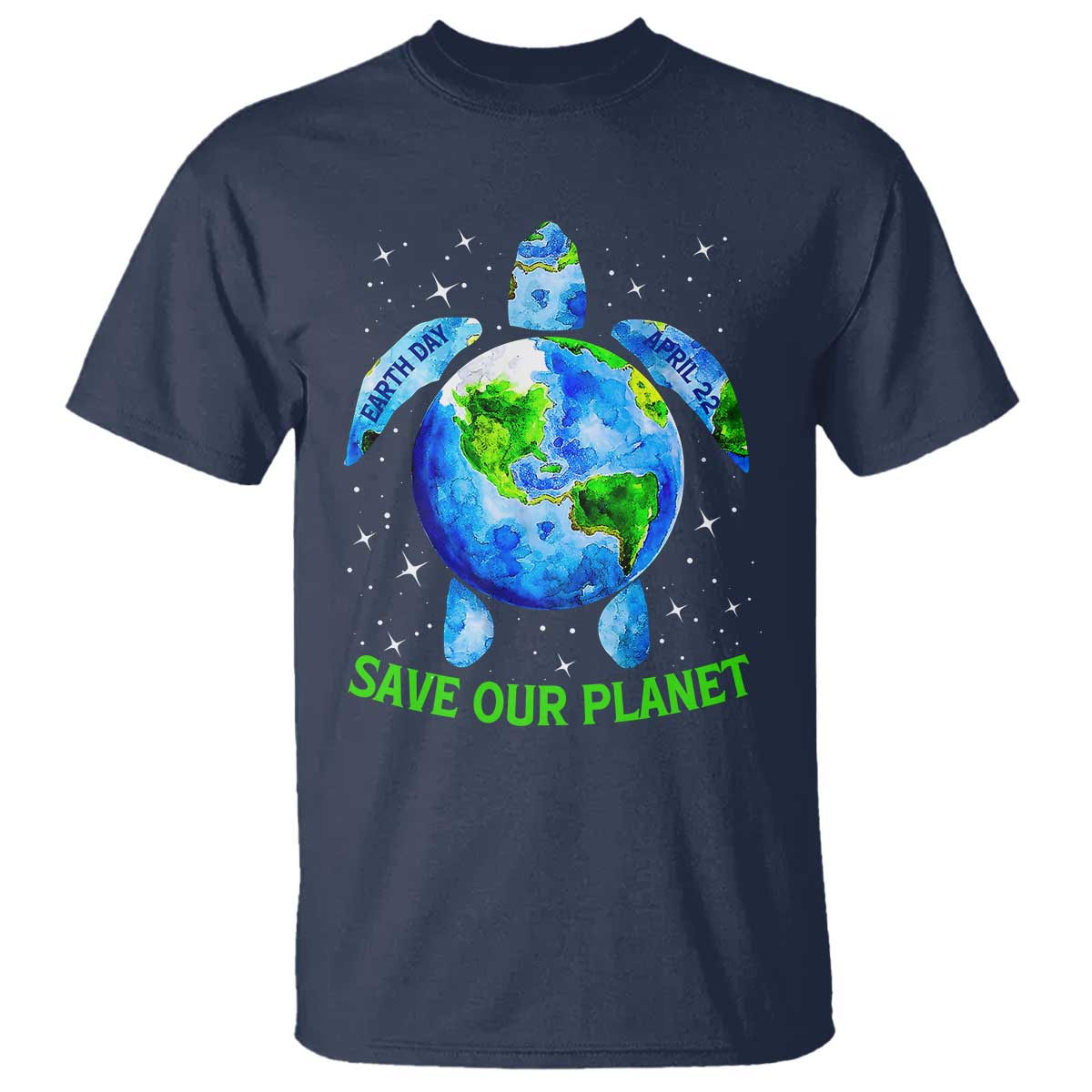 earth-day-2025-t-shirt-save-the-planet-sea-turtle-recycle-ocean-environment
