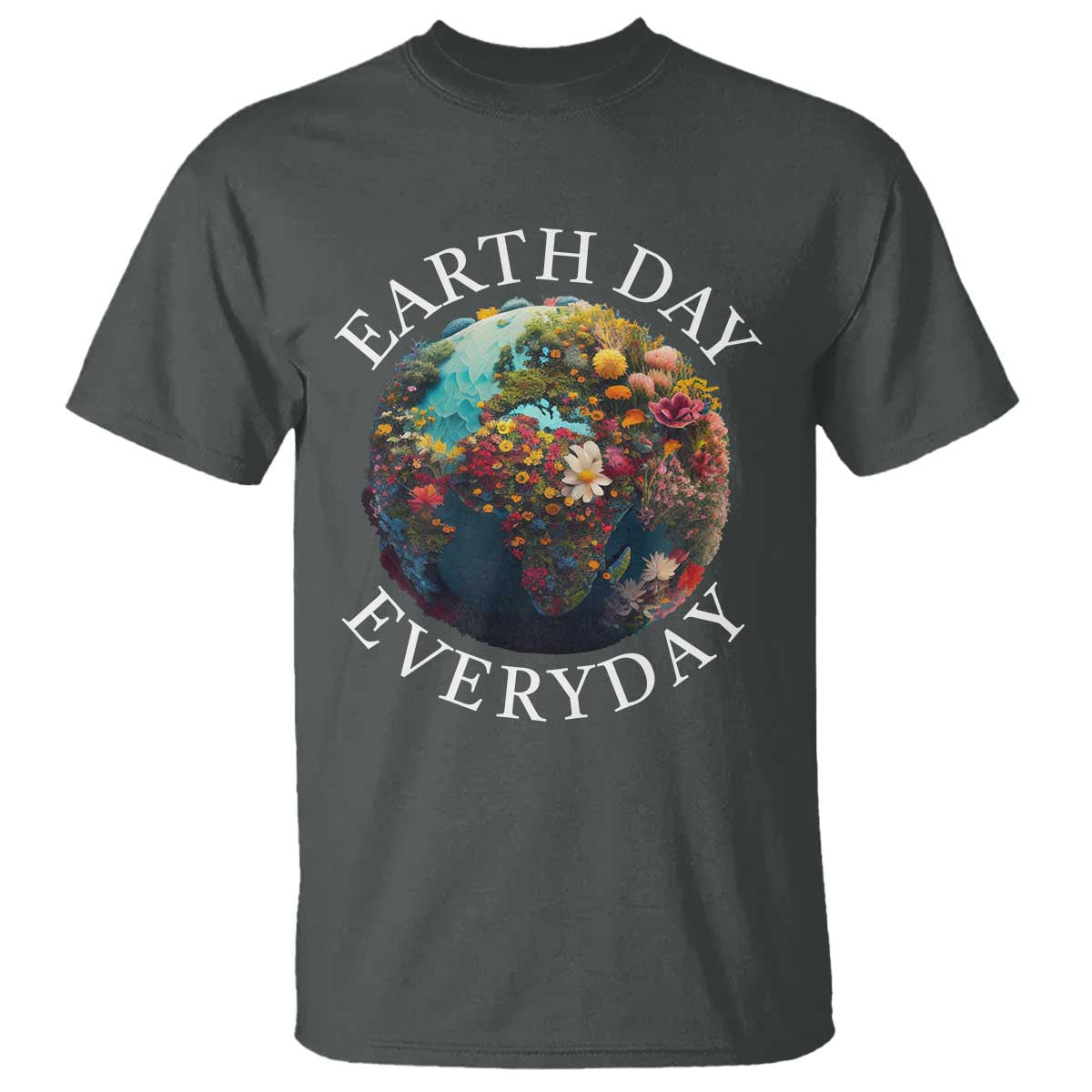 earth-day-everyday-t-shirt-with-floral-nature-lover-climate-change