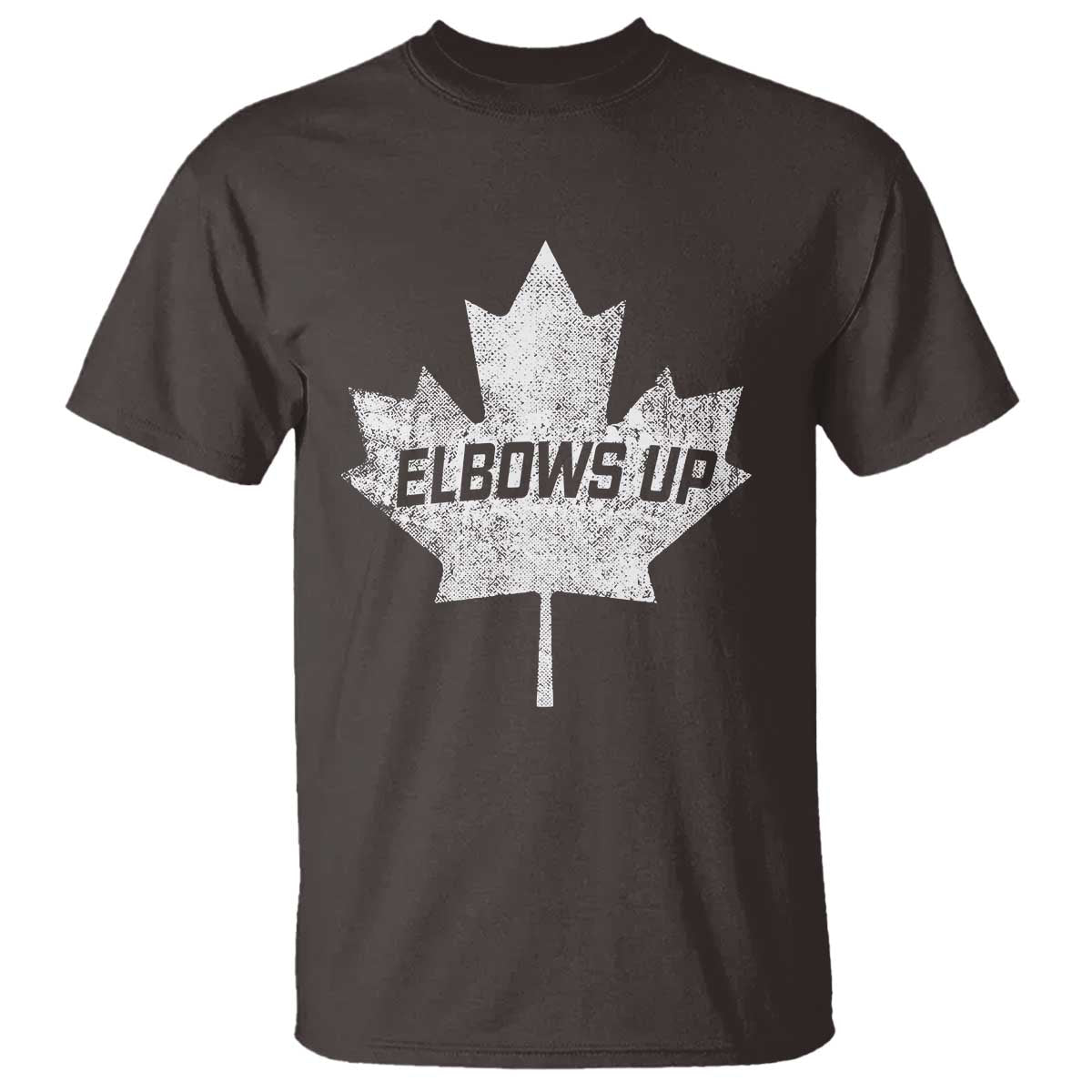 elbows-up-canada-t-shirt-true-north-strong-and-free-maple-leaf-proud-canadian