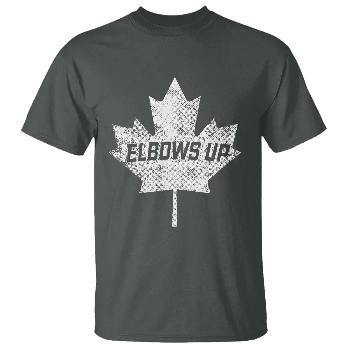 elbows-up-canada-t-shirt-true-north-strong-and-free-maple-leaf-proud-canadian