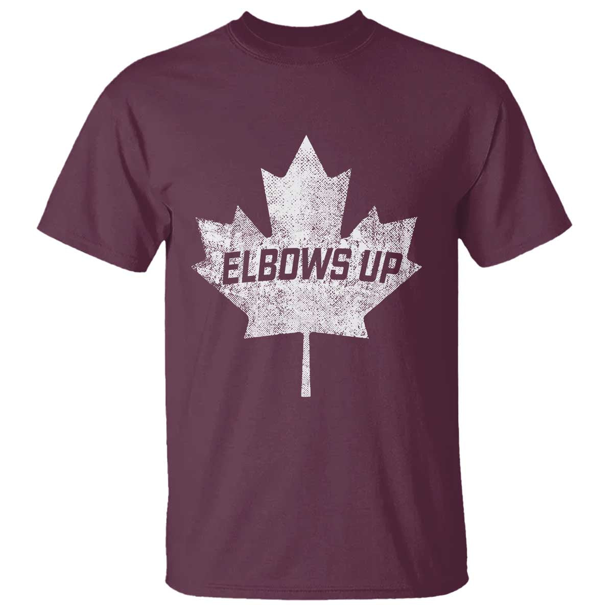 elbows-up-canada-t-shirt-true-north-strong-and-free-maple-leaf-proud-canadian