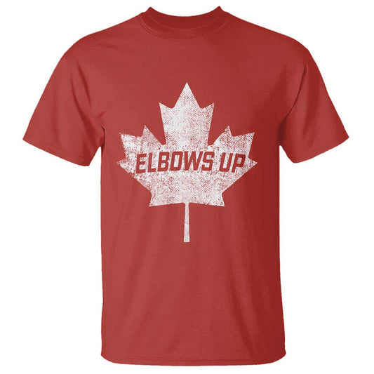 elbows-up-canada-t-shirt-true-north-strong-and-free-maple-leaf-proud-canadian