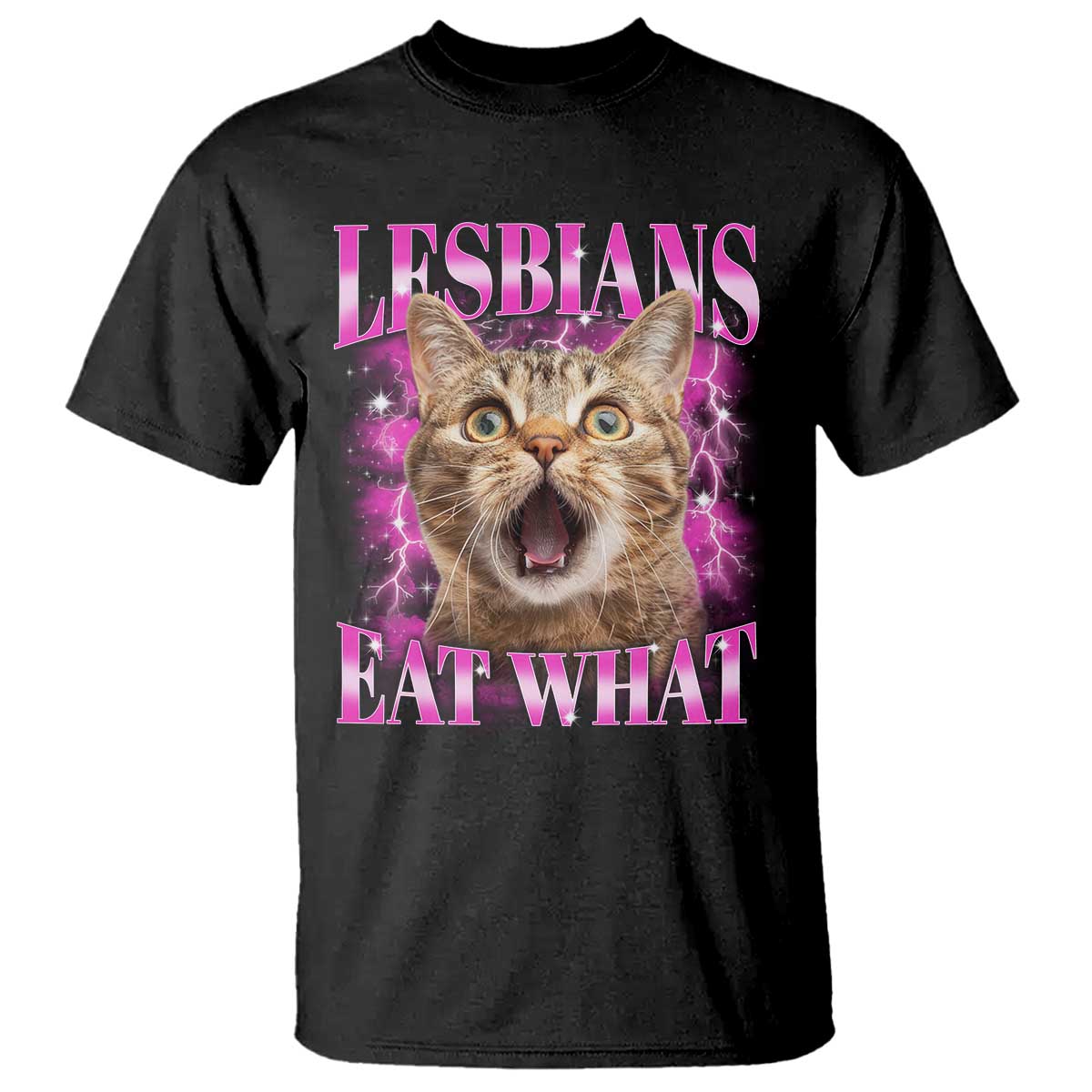 lesbians-eat-what-t-shirt-funny-cat-gay-pride-lgbtq-pun