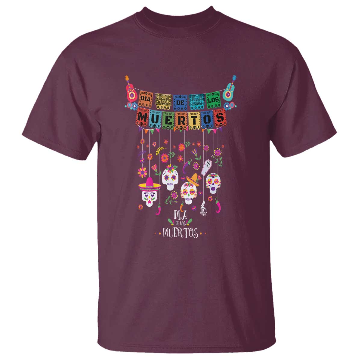 dia-de-los-muertos-funny-day-of-the-dead-t-shirt-hanging-sugar-skull-skulls-halloween