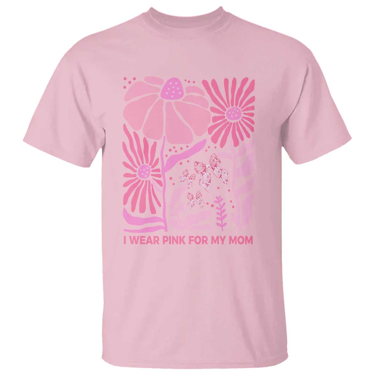 breast-cancer-awareness-t-shirt-i-wear-pink-for-my-mom-boho-floral-pink-ribbon