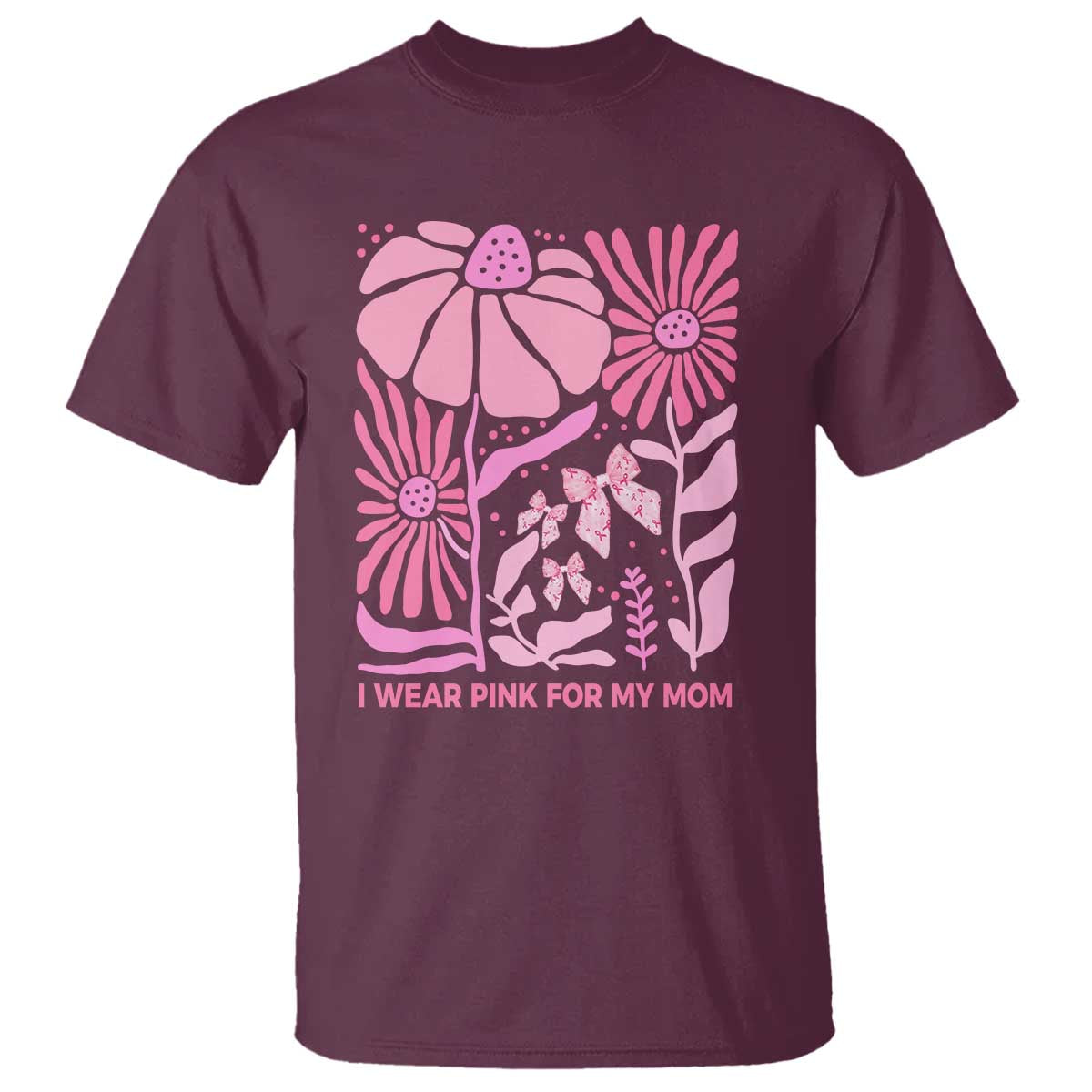 breast-cancer-awareness-t-shirt-i-wear-pink-for-my-mom-boho-floral-pink-ribbon