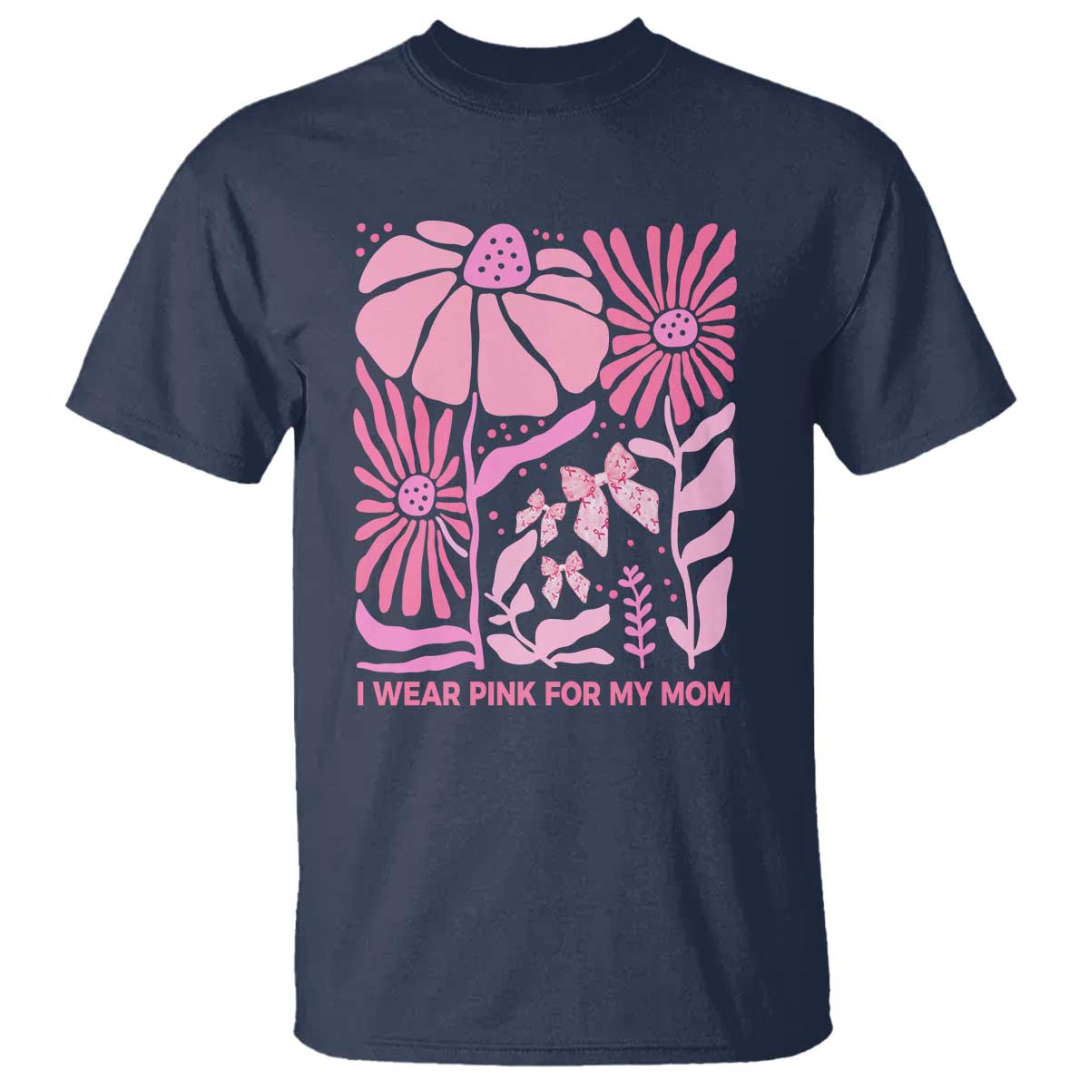 breast-cancer-awareness-t-shirt-i-wear-pink-for-my-mom-boho-floral-pink-ribbon