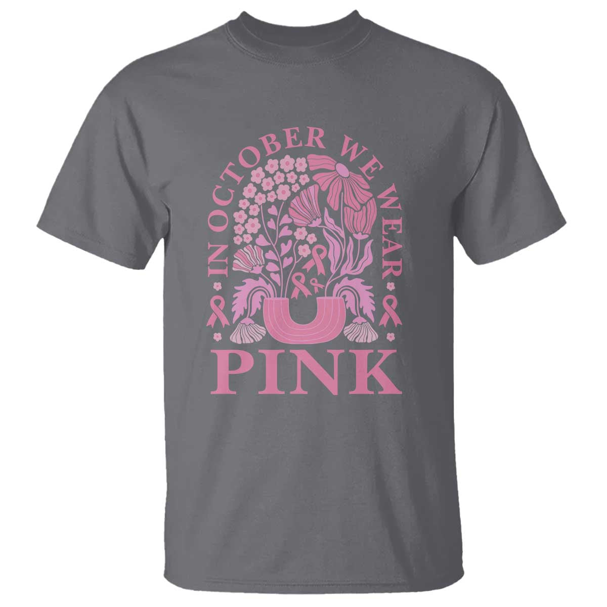 breast-cancer-awareness-month-t-shirt-boho-floral-vintage-floral-pink-ribbon
