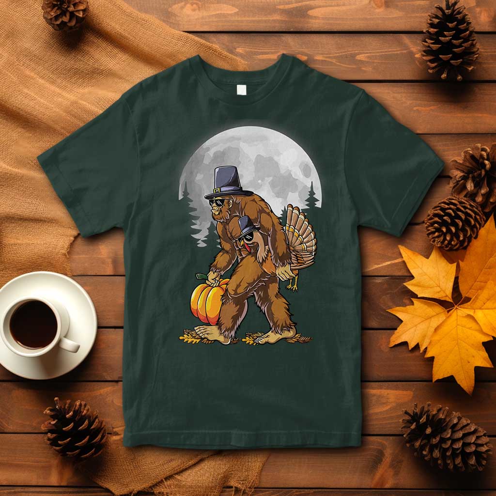 bigfoot-pilgrim-turkey-pumpkin-thanksgiving-day-t-shirt-sasquatch