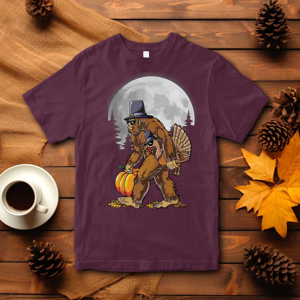 bigfoot-pilgrim-turkey-pumpkin-thanksgiving-day-t-shirt-sasquatch