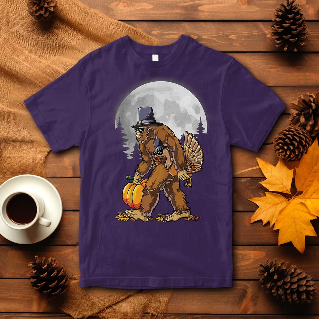 bigfoot-pilgrim-turkey-pumpkin-thanksgiving-day-t-shirt-sasquatch