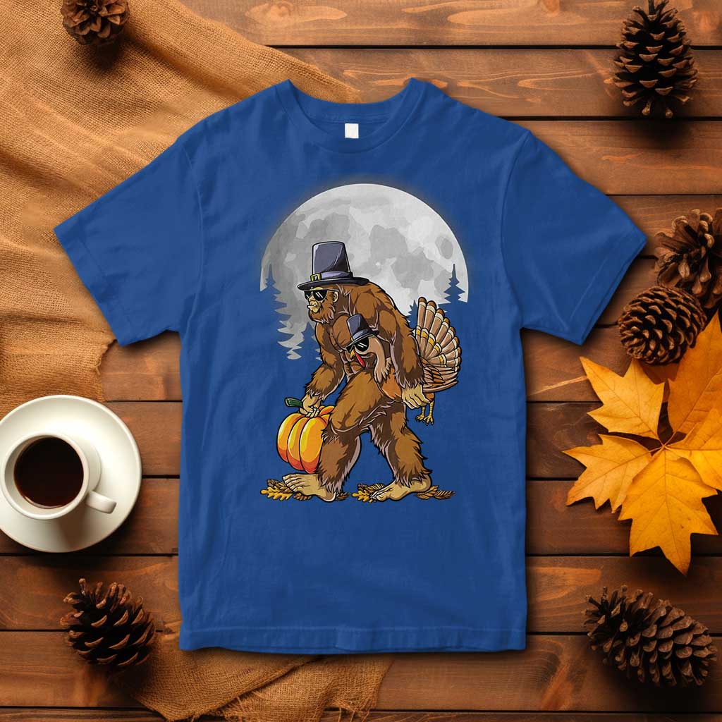 bigfoot-pilgrim-turkey-pumpkin-thanksgiving-day-t-shirt-sasquatch