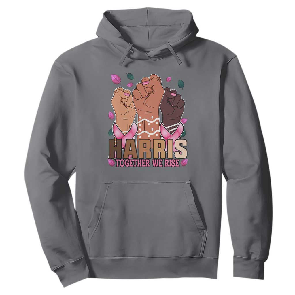 Breast Cancer Support Month Kamala Harris Hoodie In October We Wear Pink 2024 Together We Rise