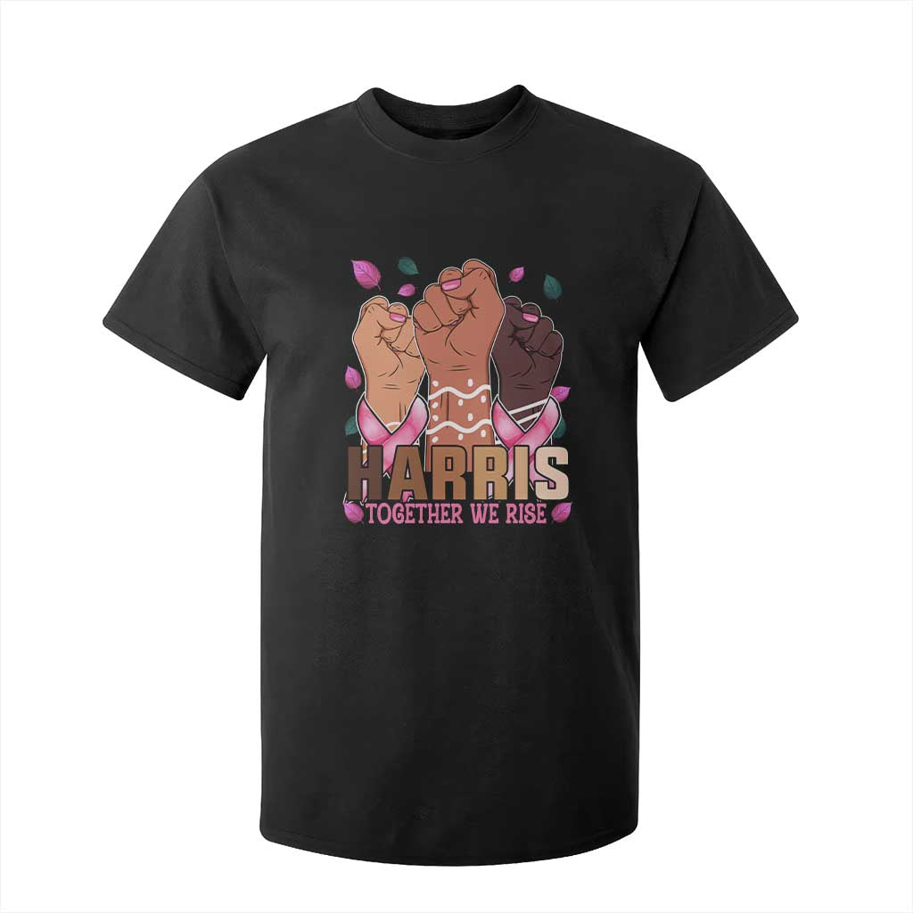 Breast Cancer Support Month Kamala Harris T Shirt For Kid In October We Wear Pink 2024 Together We Rise
