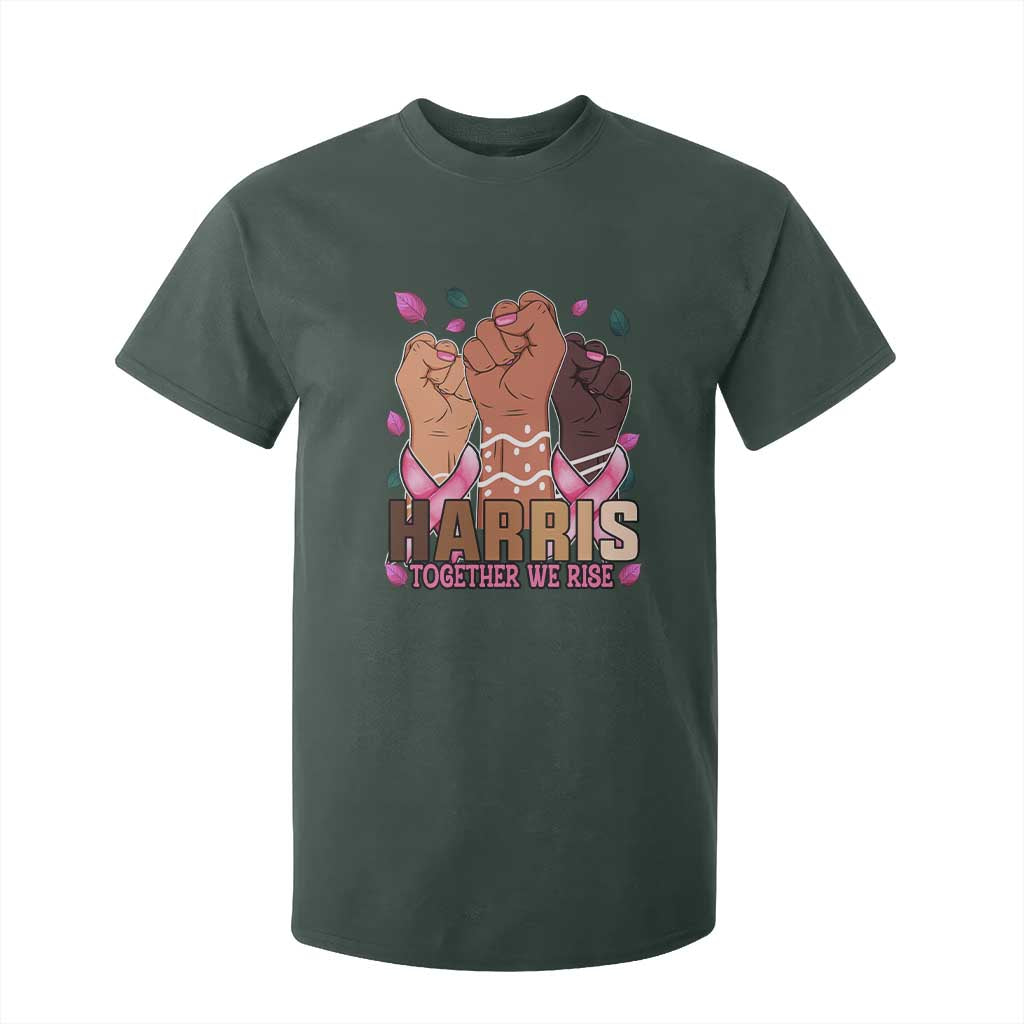Breast Cancer Support Month Kamala Harris T Shirt For Kid In October We Wear Pink 2024 Together We Rise