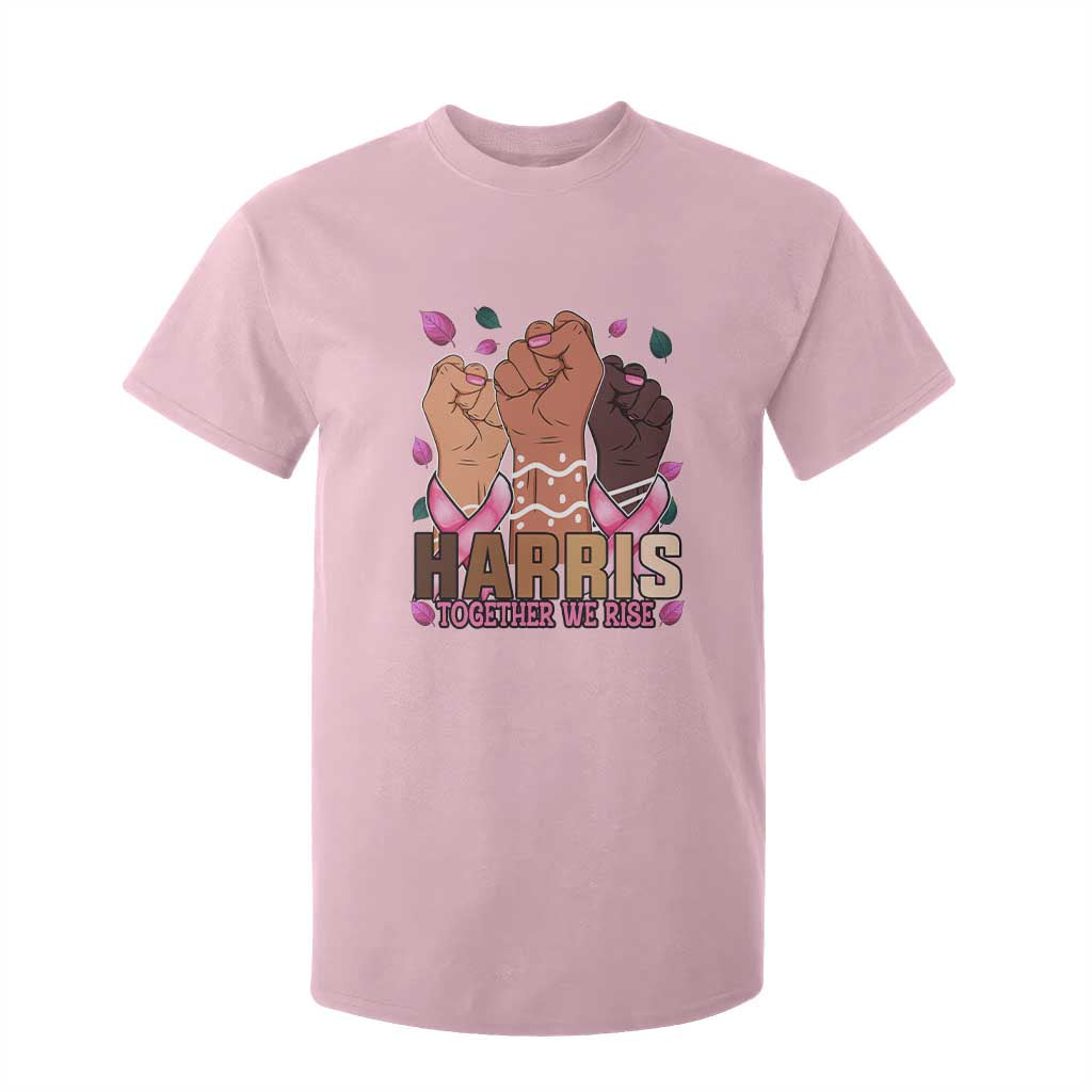 Breast Cancer Support Month Kamala Harris T Shirt For Kid In October We Wear Pink 2024 Together We Rise