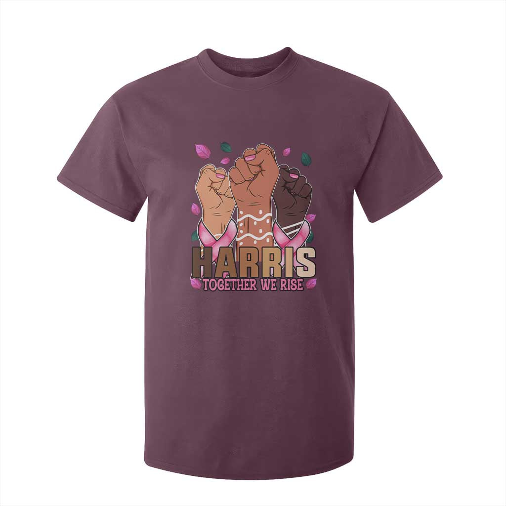 Breast Cancer Support Month Kamala Harris T Shirt For Kid In October We Wear Pink 2024 Together We Rise