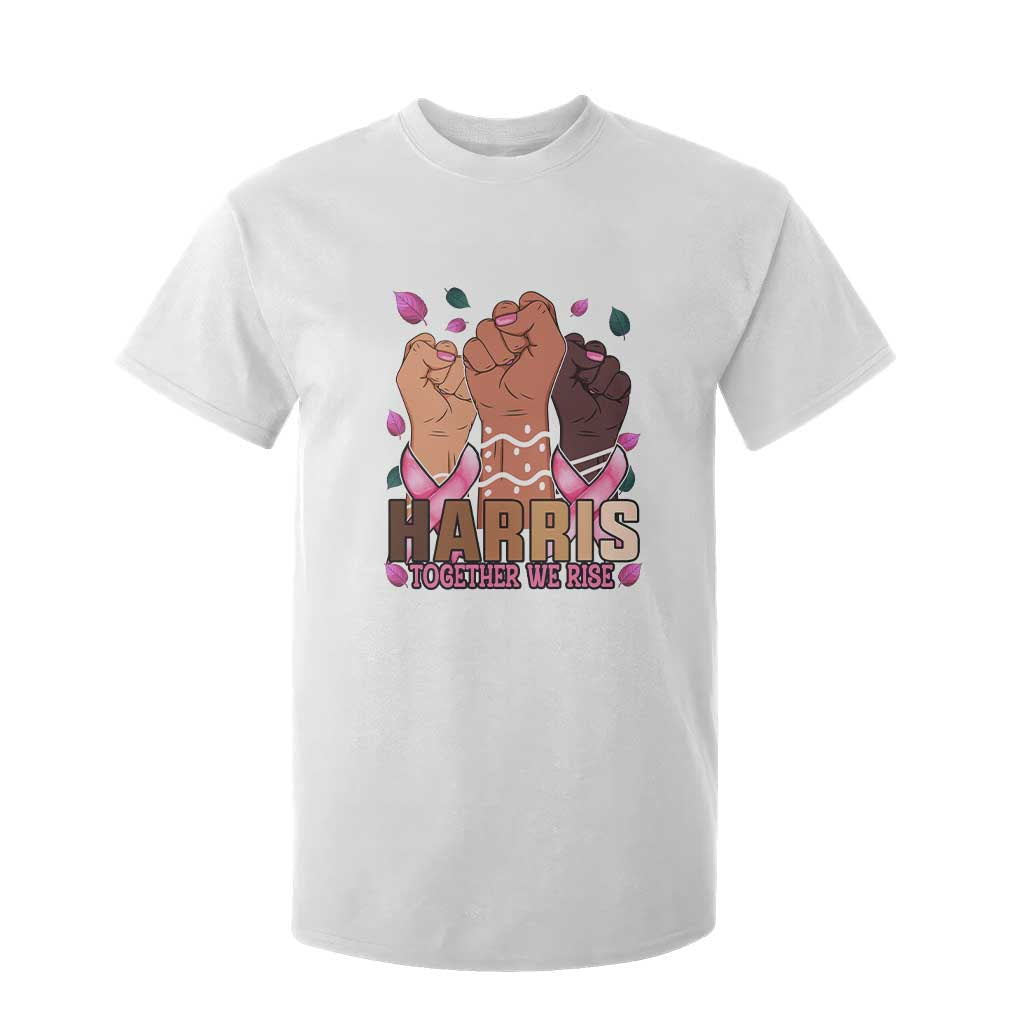 Breast Cancer Support Month Kamala Harris T Shirt For Kid In October We Wear Pink 2024 Together We Rise