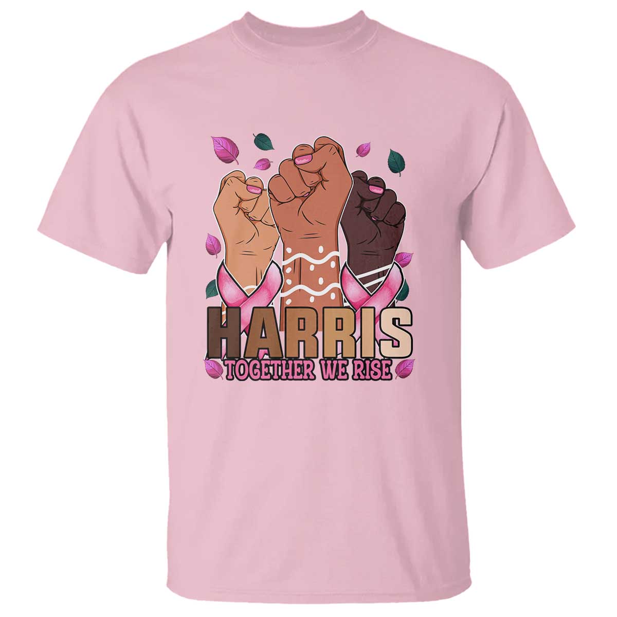 Breast Cancer Support Month Kamala Harris T Shirt In October We Wear Pink 2024 Together We Rise
