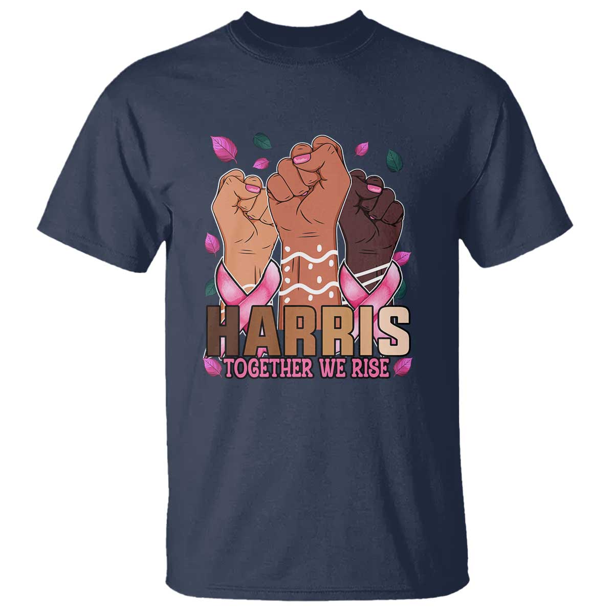Breast Cancer Support Month Kamala Harris T Shirt In October We Wear Pink 2024 Together We Rise