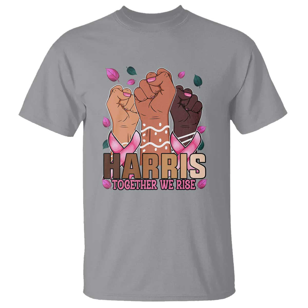 Breast Cancer Support Month Kamala Harris T Shirt In October We Wear Pink 2024 Together We Rise
