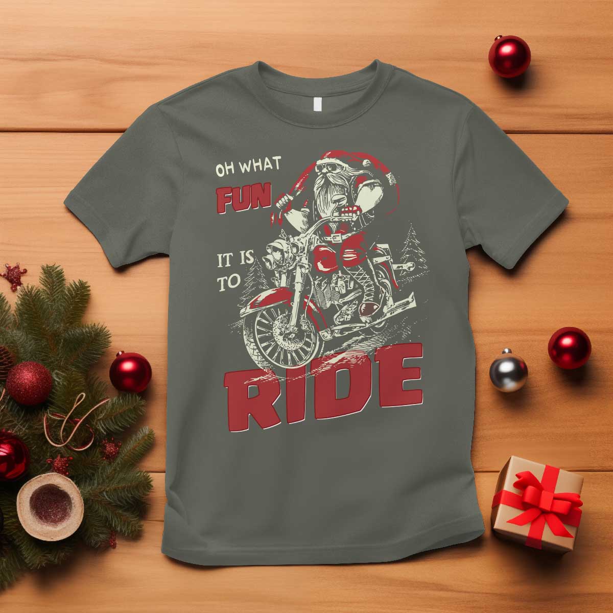 funny-biker-christmas-t-shirt-oh-what-fun-it-is-to-ride-santa-riding-on-a-motorcycle