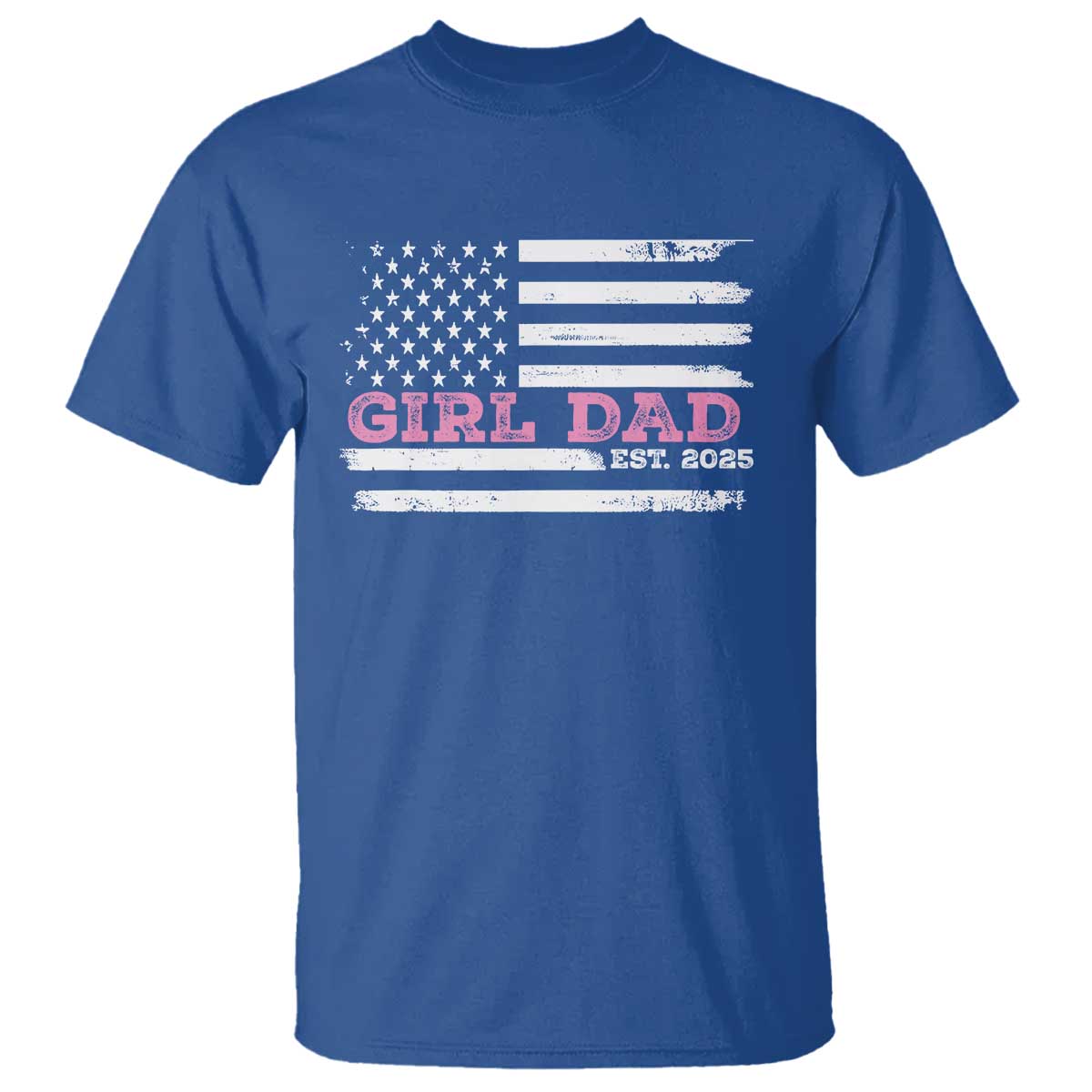 dad-of-girl-est-2025-t-shirt-father-girl-to-be-2025-daddy-fathers-day-usa-flag