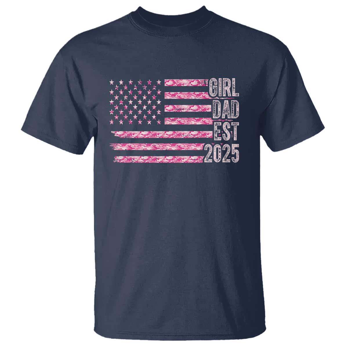 dad-of-girl-est-2025-t-shirt-father-girl-to-be-2025-daddy-camouflage-camo-flag