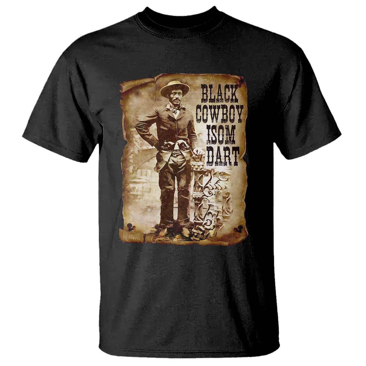 black-cowboy-isom-dart-t-shirt-african-american-cowboys-black-history