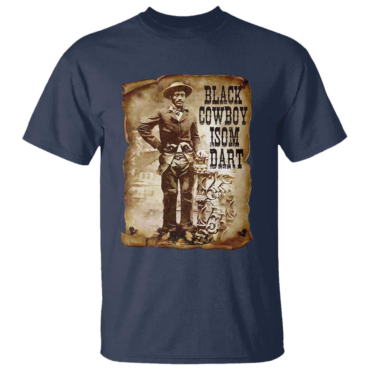 black-cowboy-isom-dart-t-shirt-african-american-cowboys-black-history