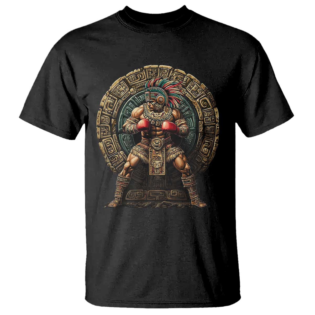 boxing-mexico-t-shirt-aztec-warrior-mexican-dad-gifts