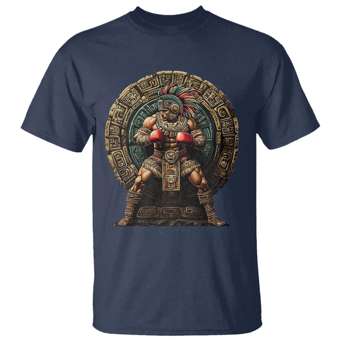 boxing-mexico-t-shirt-aztec-warrior-mexican-dad-gifts