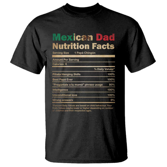 mexican-dad-t-shirt-regalo-para-papa-nutrition-facts