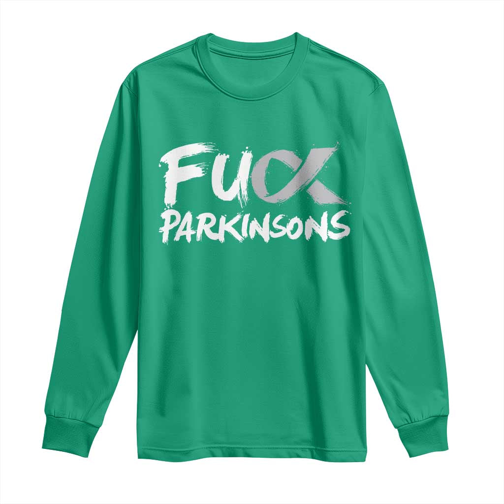 Fck Parkinsons Long Sleeve Shirt Parkinsons Disease Support Month