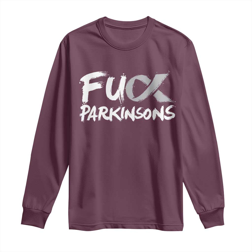Fck Parkinsons Long Sleeve Shirt Parkinsons Disease Support Month