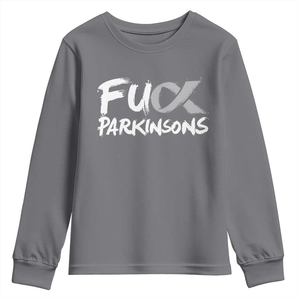 Fck Parkinsons Youth Sweatshirt Parkinsons Disease Support Month