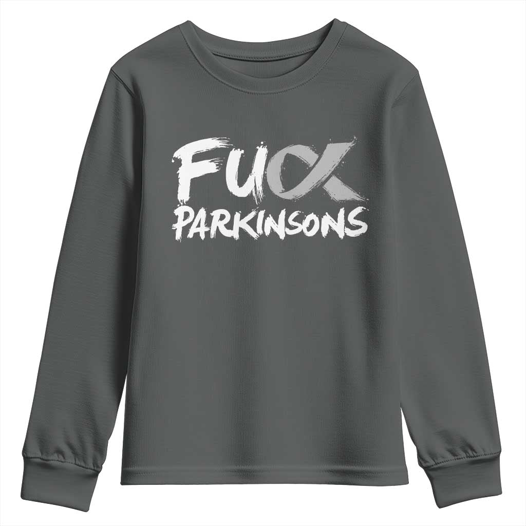 Fck Parkinsons Youth Sweatshirt Parkinsons Disease Support Month