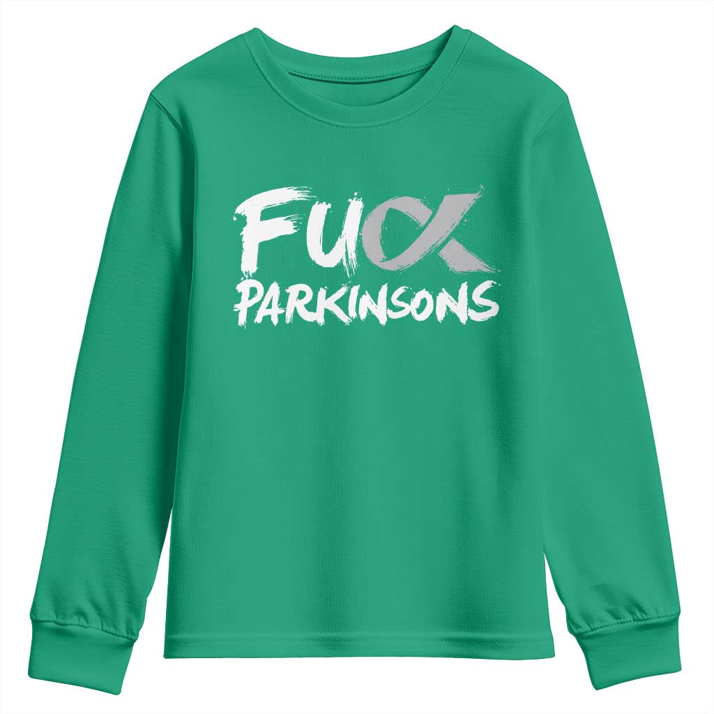 Fck Parkinsons Youth Sweatshirt Parkinsons Disease Support Month