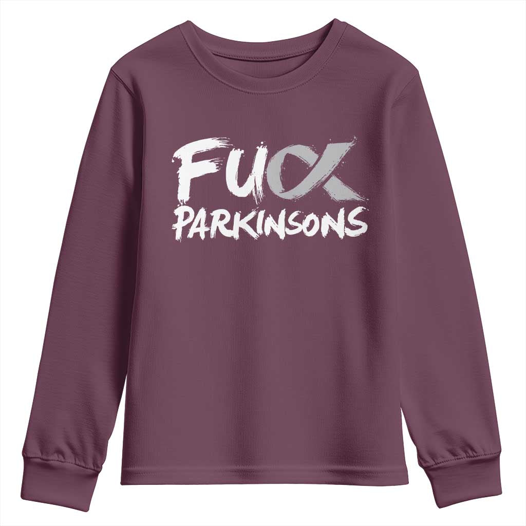 Fck Parkinsons Youth Sweatshirt Parkinsons Disease Support Month