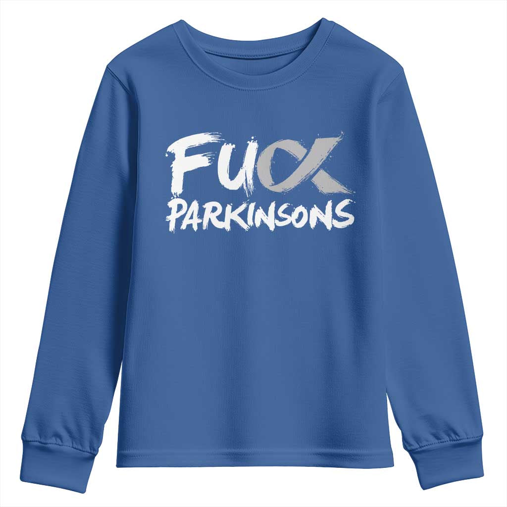 Fck Parkinsons Youth Sweatshirt Parkinsons Disease Support Month